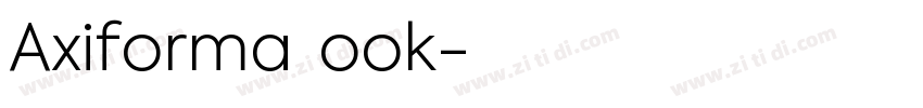 Axiforma Book字体转换
